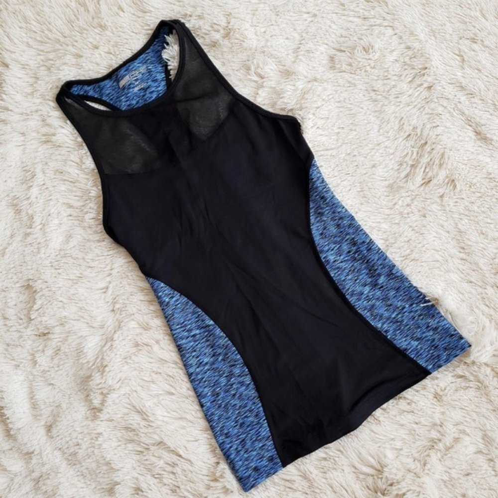 EXP Core black and blue tank